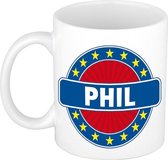 Phil  naam koffie mok / beker 300 ml  - namen mokken