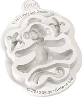 Katy Sue Mould Sugar Buttons Character - Monkey