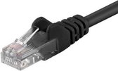 Wentronic CAT5E Netwerkkabel - RJ45 - Zwart - 1 m