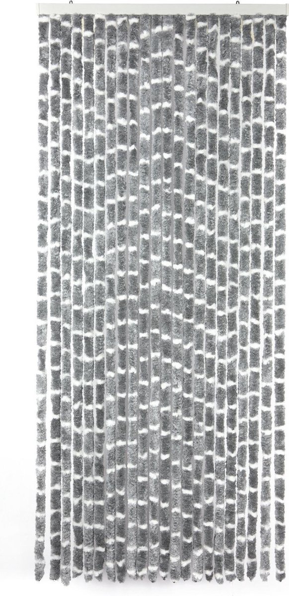 Arisol Vliegengordijn - 'kattenstaart' - 220x90 Cm - Grijs/wit Melange