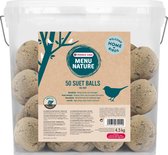 Versele-Laga Menu Nature - Boules de mésange sans filet - Nourriture pour oiseaux d'extérieur - 50 x 4,5 kg