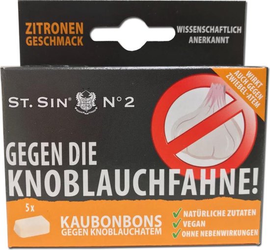 St. Sin anti knoflook mints - Verhelpt knoflookadem direct