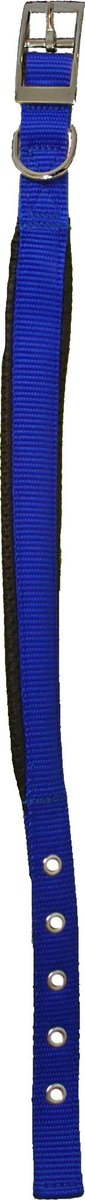 Hondenhalsband Nylon halsband 'SP' dubbel 25 mm x 65 cm, Blauw