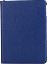 Shop4 - iPad 9.7 (2018) Hoes - Rotatie Cover Lychee Donker Blauw