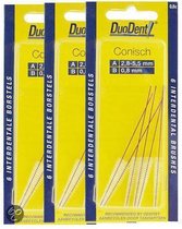 Duodent Interdentale Borstel Fine 0.9 mm - 3x 6 st - Rager - Voordeelverpakking