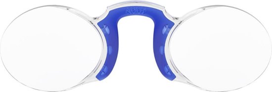 Nooz - Leesbril Zonder Poten - Blauw +1 Ovaal - Altijd bij u - Nooz Optics