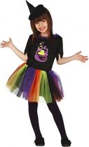 Heks kostuum kind met tutu-Maat:7-9years