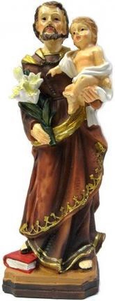 Beeld Jozef en Jezus 12 x 3.5 x 3.5 cm