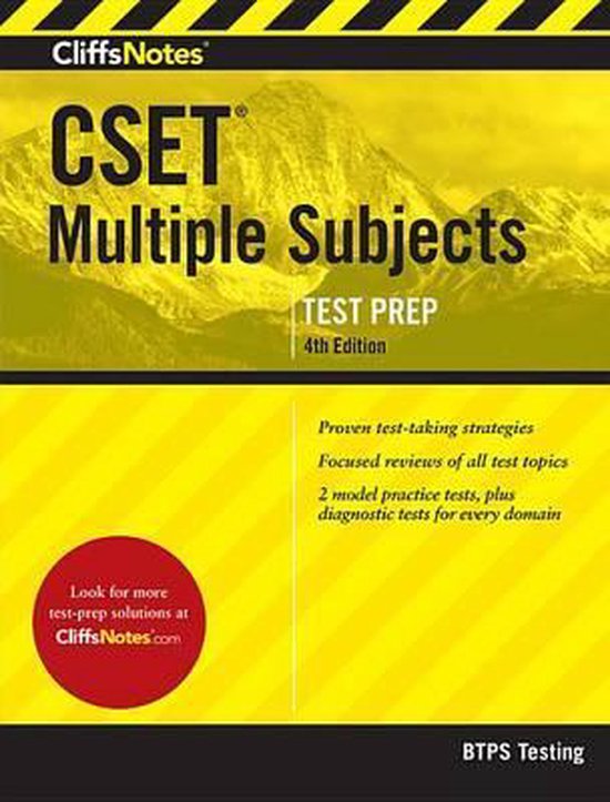 Cliffsnotes Cset Multiple Subjects - cover