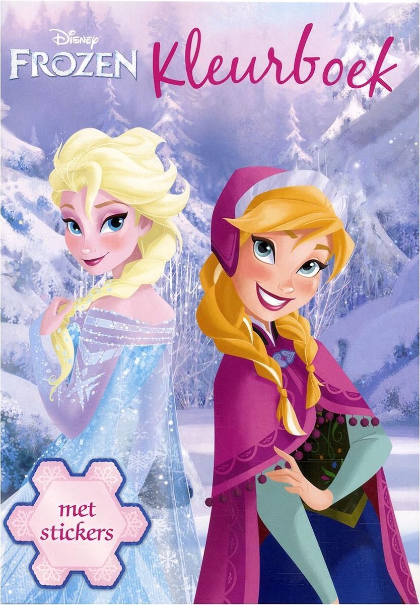 Disney Frozen coloring book with Stickers