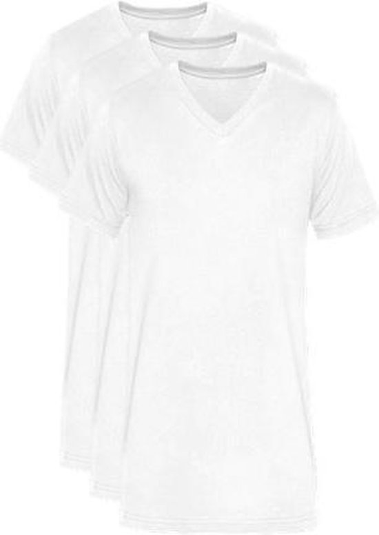 3 pièces - T-shirt col V Bonanza - coupe slim - blanc - S