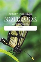 Butterfly Theme Ruled Notebook