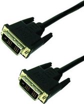 MediaRange DVI monitor connection cable, digital dual link, DVI plug (24+1)/DVI plug (24+1), 3.0m, black