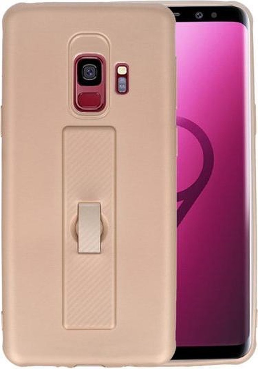 Goud Carbon serie Zacht Case hoesje voor Samsung Galaxy S9