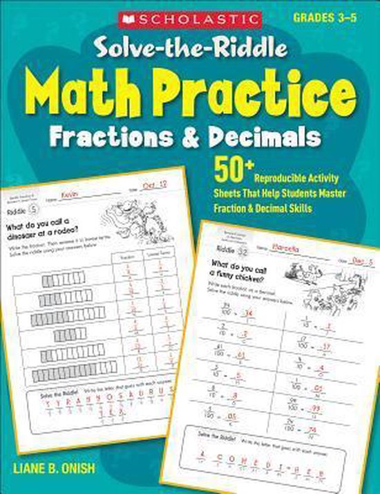 Boek cover Solve-The-Riddle Math Practice van Liane Onish (Paperback)