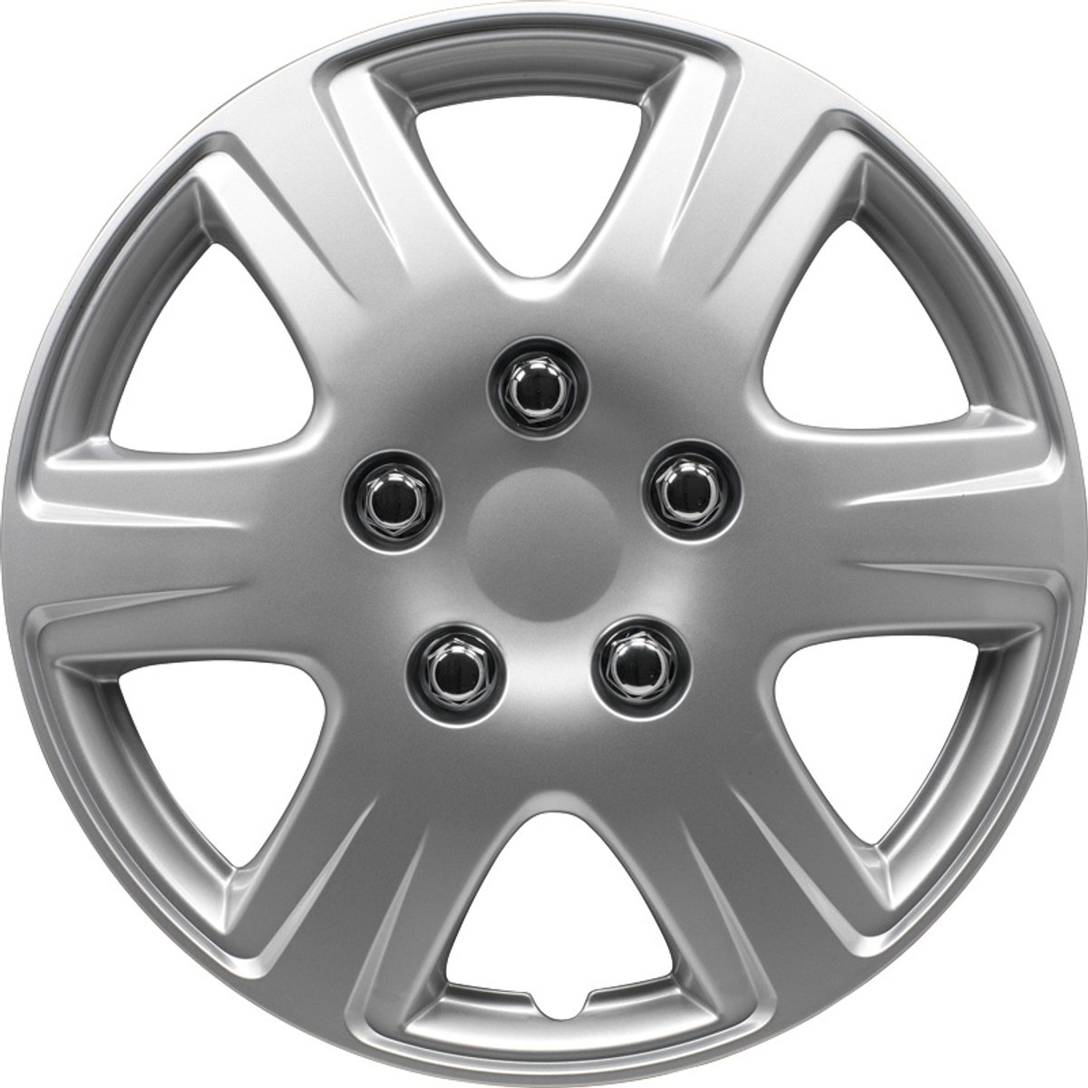 AutoStyle 4-Delige Wieldoppenset Louisiana 15-inch zilver