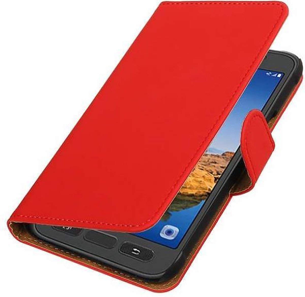 Bookstyle Wallet Case Hoesjes Geschikt voor Samsung Galaxy S7 Active G891A Rood