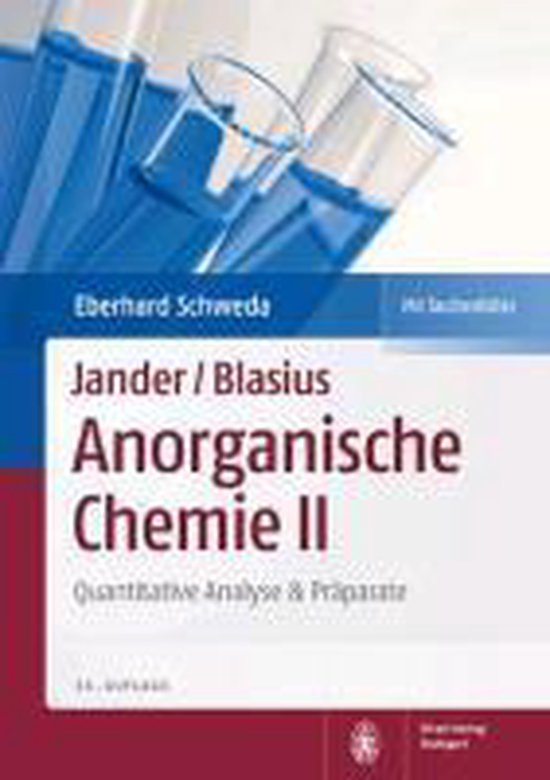 Jander/Blasius, Anorganische Chemie 2 - cover
