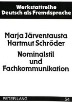 Nominalstil Und Fachkommunikation