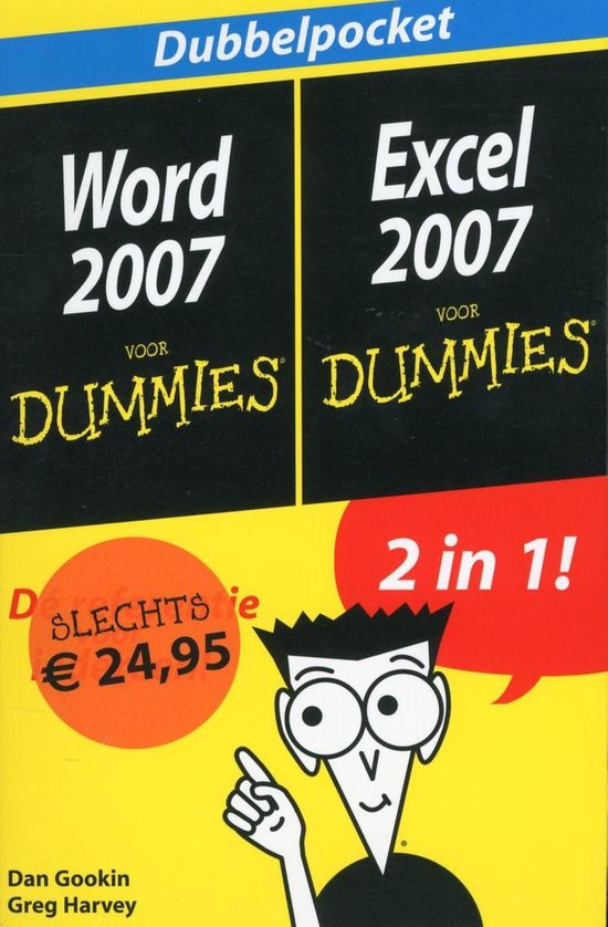 Cover van het boek 'Dubbelpocket  Word 2007, Excel 2007 voor dummies' van D. Gookin