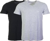 Emporio Armani T-shirt - Maat S  - Mannen - zwart/grijs