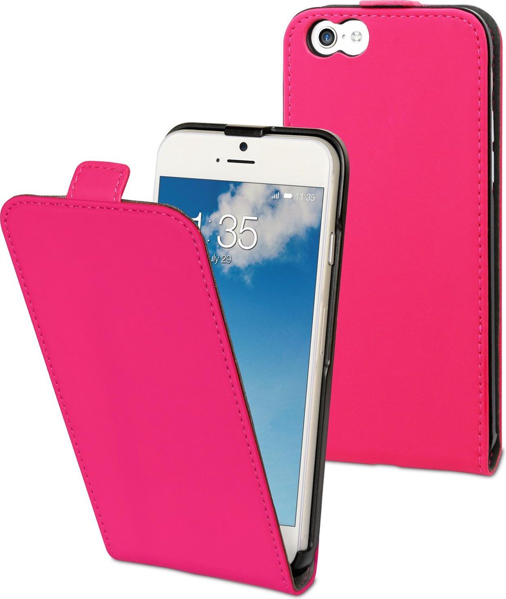 Muvit Folio flip - roze - Apple iPhone 6 + 6S