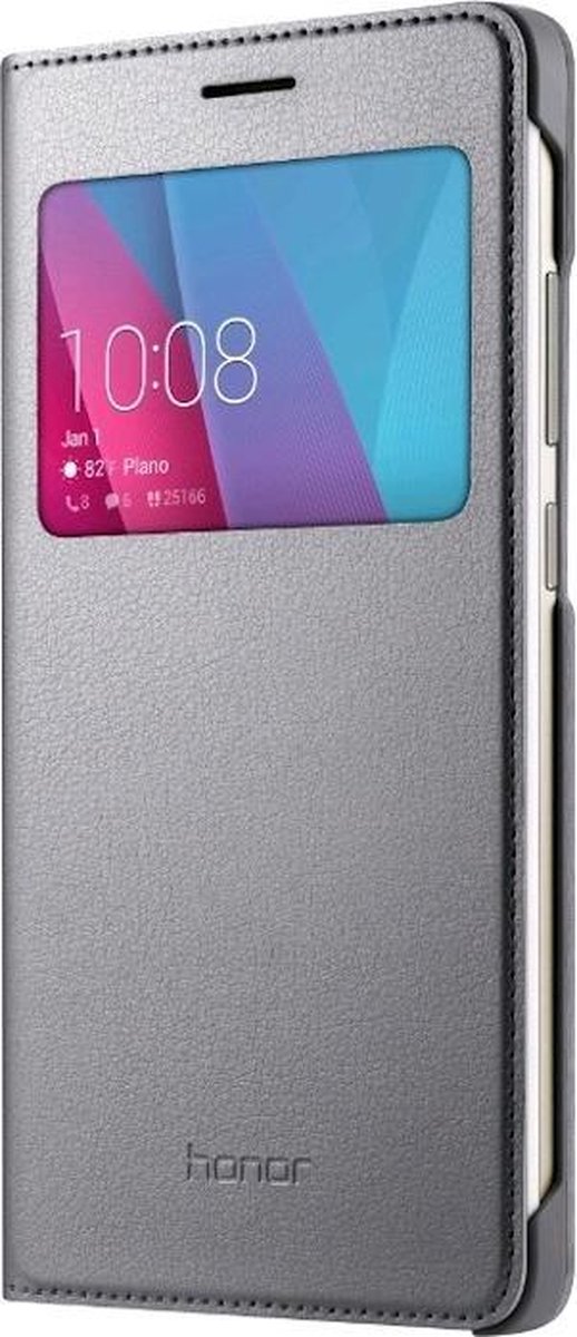 Huawei Origineel S-View Book Cover voor Huawei Honor 5X - Grijs