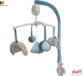 Steff konijntje "Rabbit" blauw muziek mobiel