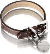 Hennessy and Sons Royal - Hondenhalsband - Bruin - maat M