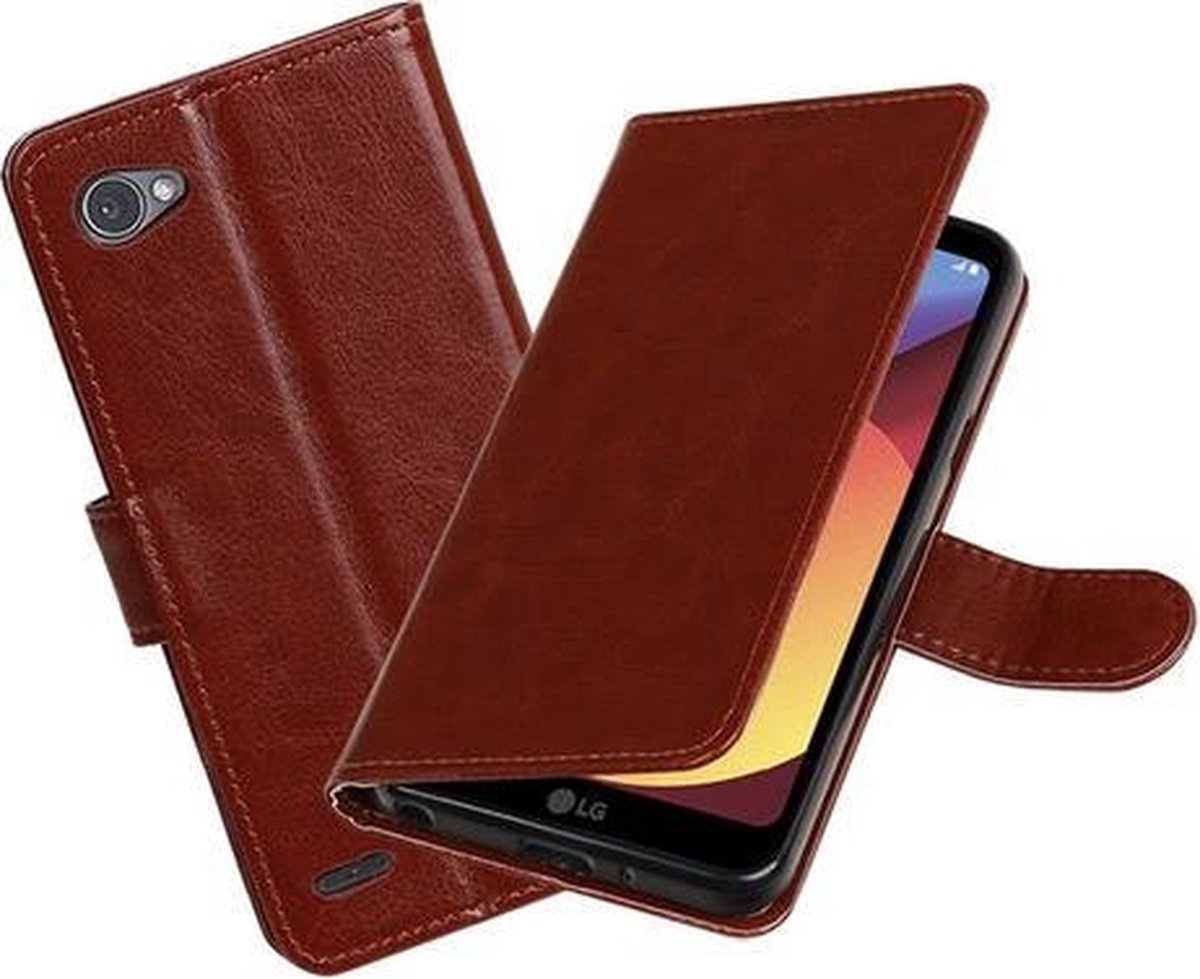 BestCases - Bruin Portemonnee booktype hoesje LG Q8