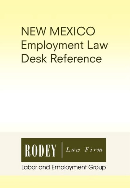 New Mexico Employment Law Desk Reference - cover