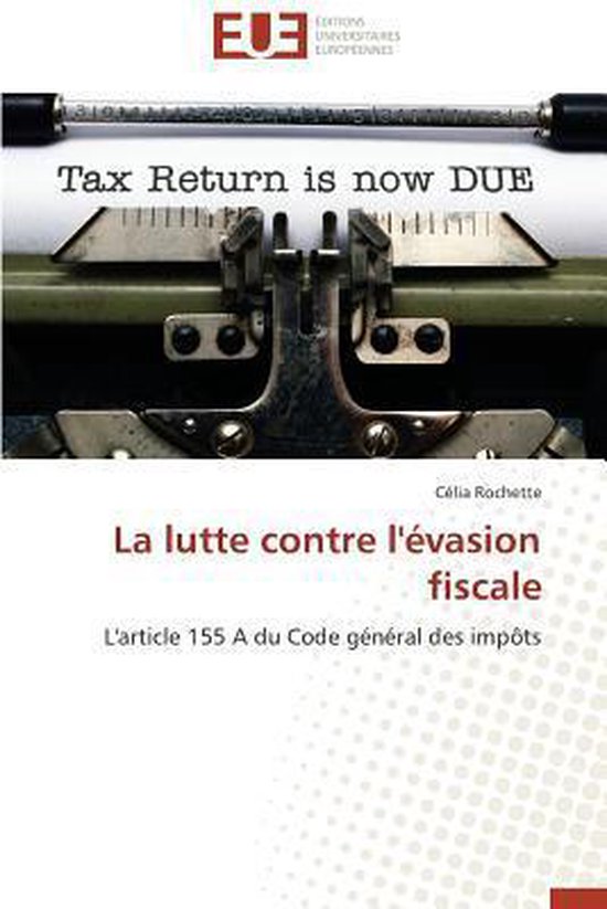 Omn.Univ.Europ.- La Lutte Contre l'�vasion Fiscale - cover