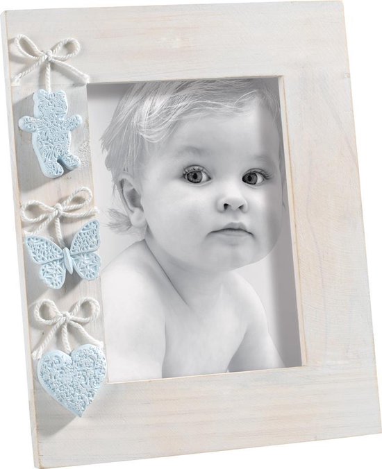 Mascagni Baby-Fotoalbum Rahmen – Blau, Für 100 Fotos 10x15 Cm, Album Mit Grindy-Design
