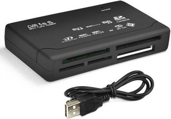 Geheugenkaartlezer - alles in 1 cardreader - (mirco) USB CF - MS - TF - M2  | bol.com