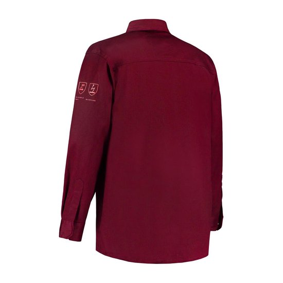 Blouse Yoworkwear ignifuge + antistatique - bordeaux - taille 3XL