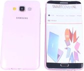Samsung Galaxy S6, 0.35mm Ultra Thin Matte Soft Back Skin case Transparant Roze