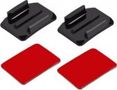 1 Set = 4 Delen – Go Pro Sticker – Gebogen Bevestings Set – Zelfklevende – 3M Stickers – Plakken – Adhesive Mount Set – Curved – GoPro Accessoires – EPIN 3D