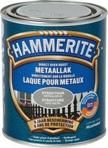 Hammerite Metaallak - Structuur - Metaalgrijs - 0.75L