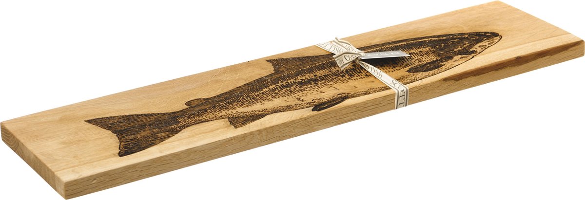 Serveerplank Zalm - 60x15 - Schots Eikenhout - Scottish Made