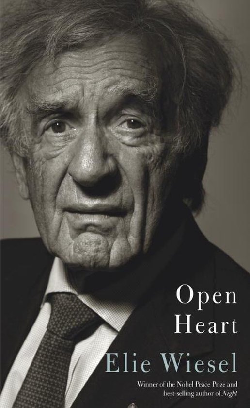Open Heart van Elie Wiesel. Een portret van een man, winnaar Nobelprijs voor de Vrede.