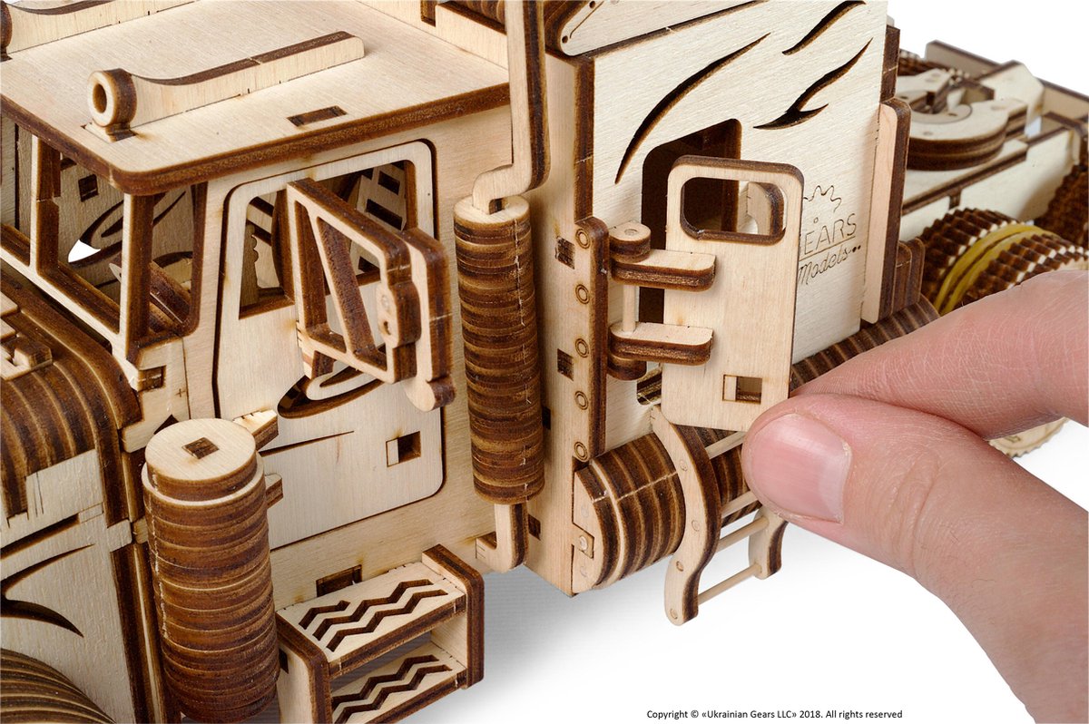 UGEARS Houten 3D Model - Heavy Boy Truck — afbeelding 18