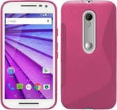 Motorola Moto X Force Silicone Case s-style hoesje Roze