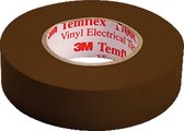 MMM zelfkl tape Temflex 1500, PVC, bruin, (lxb) 10mx15mm