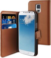 Muvit - Wallet Case - Samsung Galaxy S5 Mini - bruin
