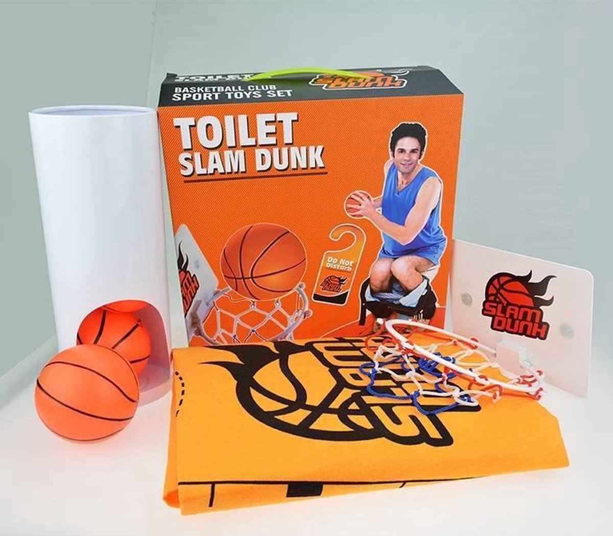 Slam Dunk Ensemble De Jouets De Basket-Ball De Toilettes Amusant Basketball Jouets Jeu De Décompression pour Salle De Bain CJMING Jeu De Ballon De Basket