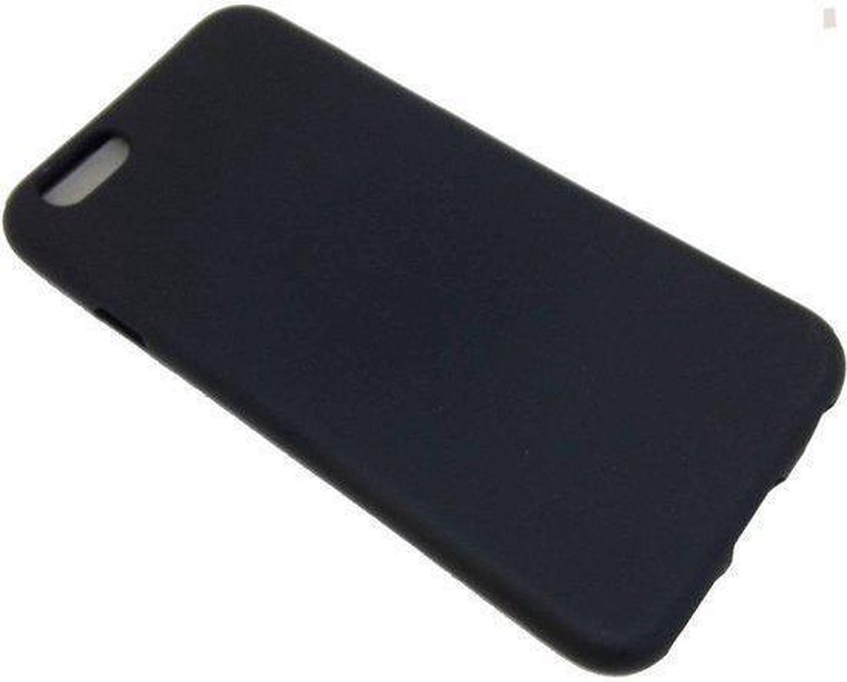 Flexibel TPU/siliconen hoesje Apple iPhone 6/6S - TPU case cover kleur zwart