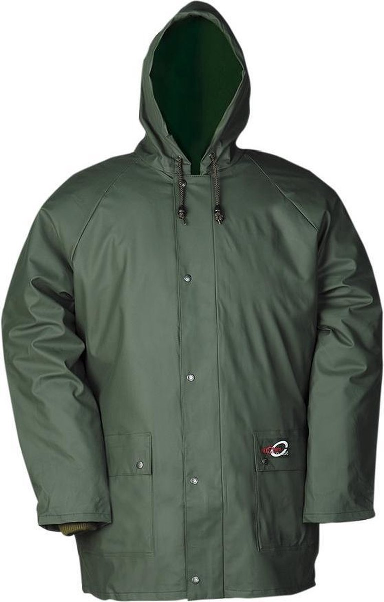 Sioen Dover Winter regenparka met uitneembare voering Groen Kaki maat L