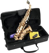 DIMAVERY Soprano Saxofoon - Goud - SP-20 - Inclusief koffer en accessoires