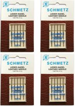 Schmetz machine aiguilles cuir (5 aiguilles) universel, 4 cartes