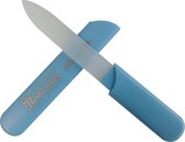 Bohemia Glasvijl / Nagelvijl in Hardcover - Voor Manicure & Pedicure ( BLAUW )